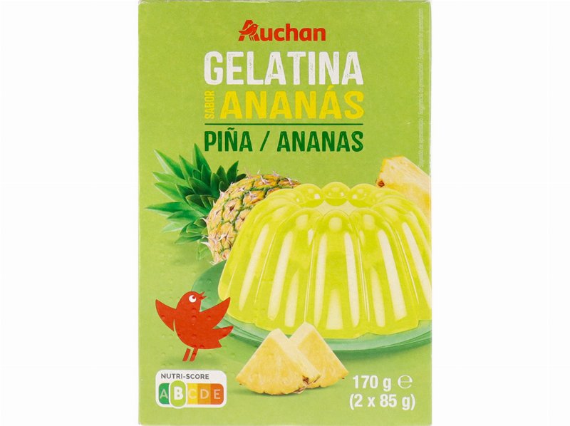 Gelatina Auchan Ananás 170 g