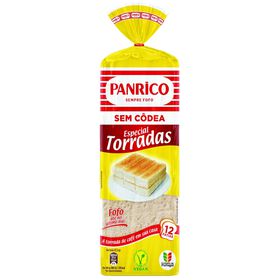 Pão De Forma Sem Côdea Especial Torradas Panrico 450 gr