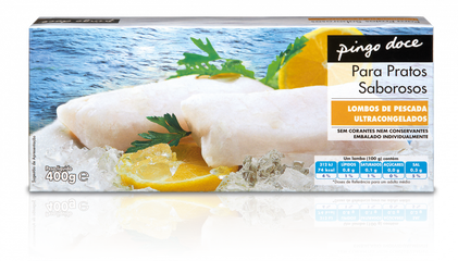 Lombos De Pescada Congelados Pingo Doce 0.4Kg