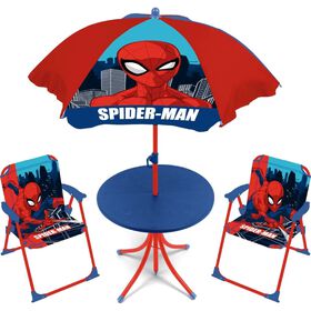 Conjunto De Mesa 2 Cadeiras E Guarda-Sol Spider-Man Marvel