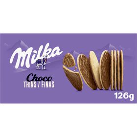 Bolachas Com Cobertura De Chocolate Finas Milka 126 gr