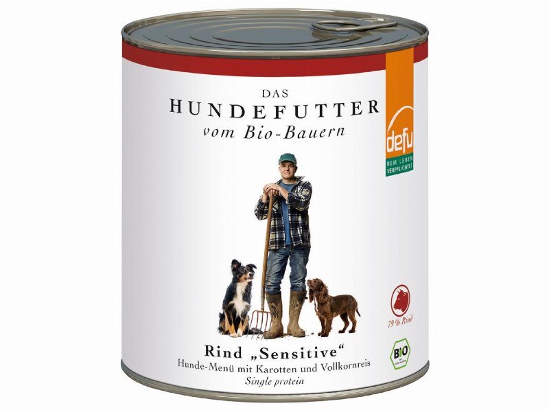 Comida Húmida Bio Cão Defu Sensitive Bovino 820 g