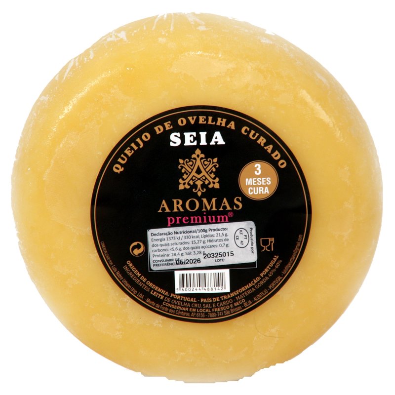 Queijo De Ovelha Cura Minima 3 Meses Peso Aproximado 600 g