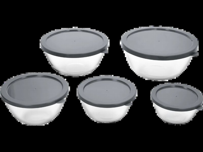 Conjunto De Recipientes De Vidro Com Tampa