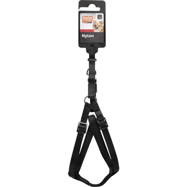 Peitoral Para Cão Plus Step&Go Nylon 20/35 Preto 1 unidade