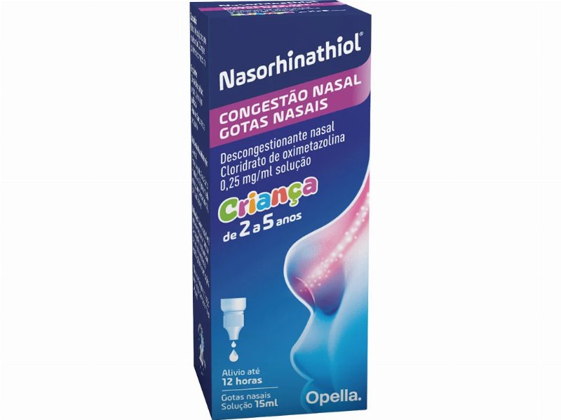 Gotas Nasorhinathiol Nasais 0.25Mg/Ml Infantil 15 ml