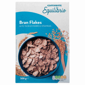 Cereais Bran Flakes Fibra Continente Equilíbrio 500 gr