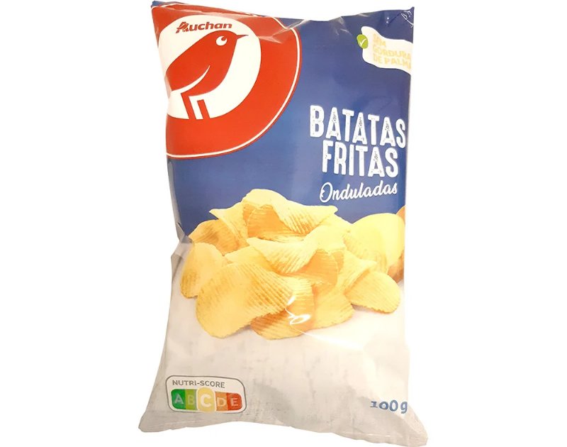 Batatas Auchan Fritas Ondulada Girassol 100 g