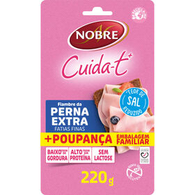 Fiambre Da Perna Extra Fatias Finas Cuida-T+ Nobre 220 gr