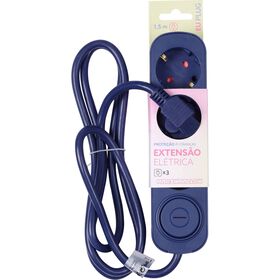 Extensão Elétrica 3 Tomadas Com Interruptor Ganga Marshmallow