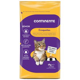Ração Para Gato Sénior Croquetes Frango, Cereais E Legumes Continente 2 kg