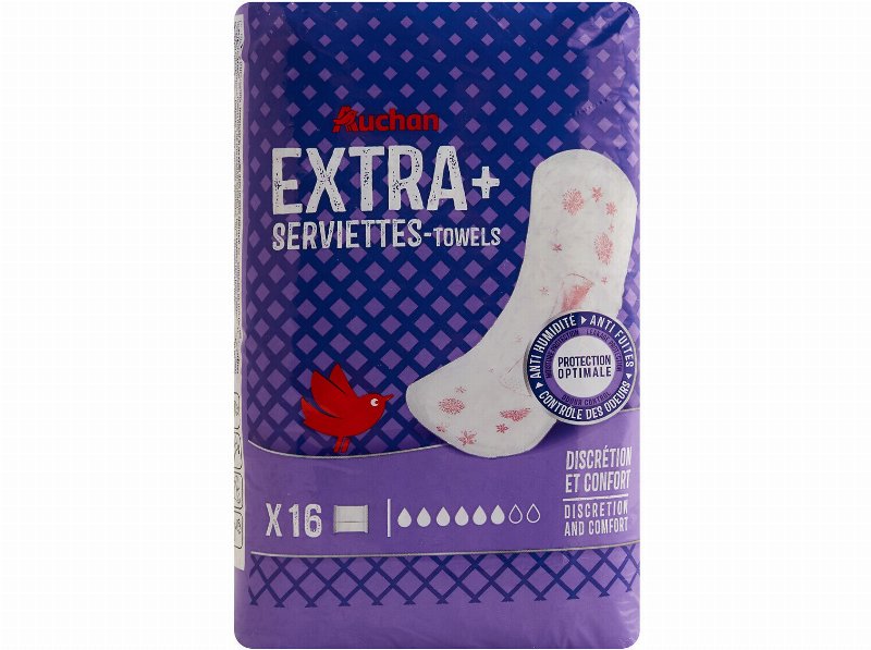 Pensos Incontinência Auchan Extra+ C/Bolsa 16Un