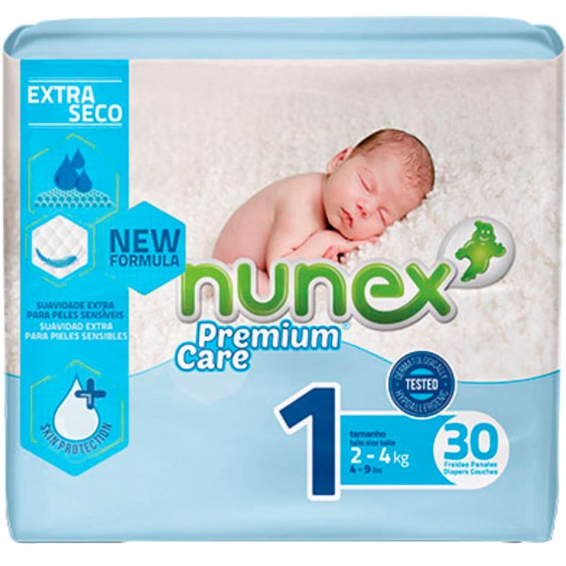 Fraldas Premium Care T1 30 unidades