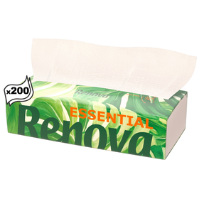 Lenços Faciais 2 Folhas Essencial Soft Renova 200 Un
