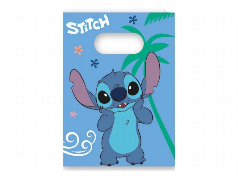 Sacos Papel Para Festa Stitch 8 Unidades