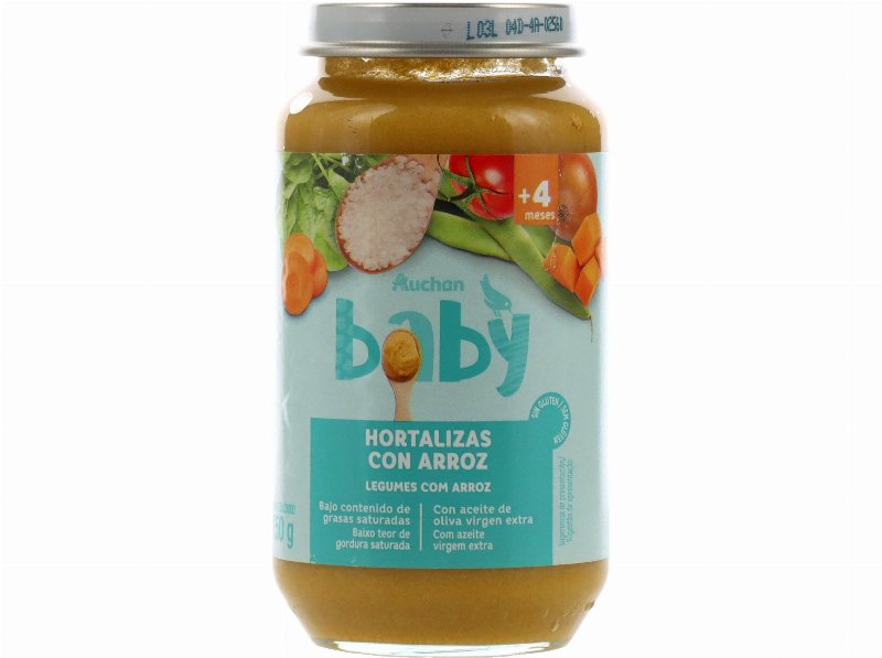 Refeição Auchan Baby Legumes Com Arroz Sem Glúten 250 g