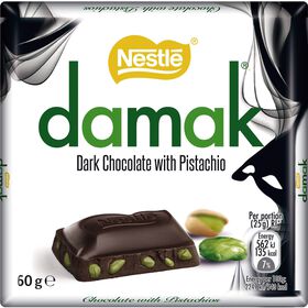 Tablete De Chocolate Preto Com Pistácio Nestlé Damak Nestlé 60 gr