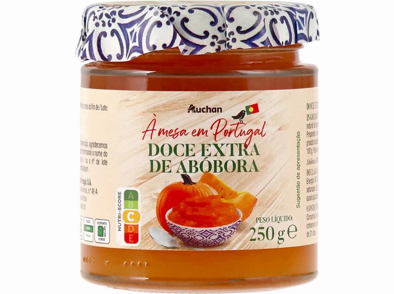Doce Extra Auchan À Mesa Em Portugal Abóbora 250 g