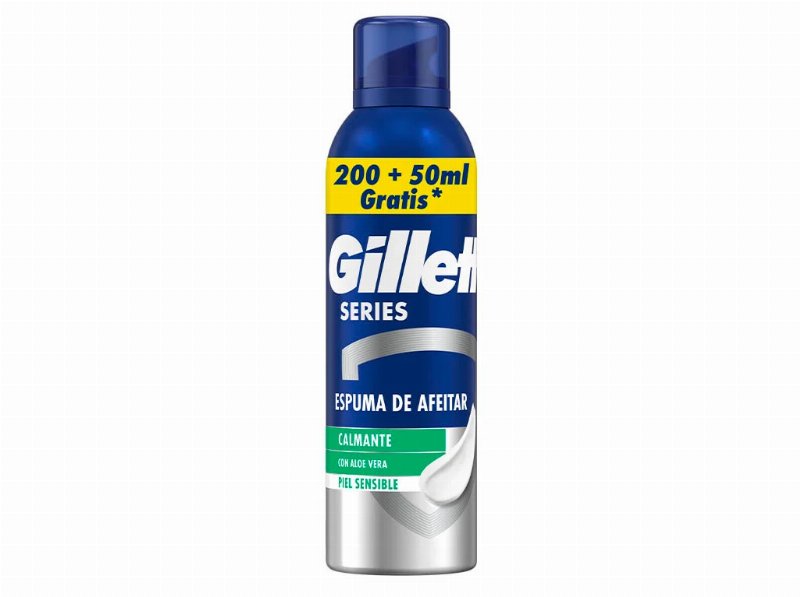 Espuma De Barbear Series Pele Sensivel Com Aloé Vera Gillette 250 ml