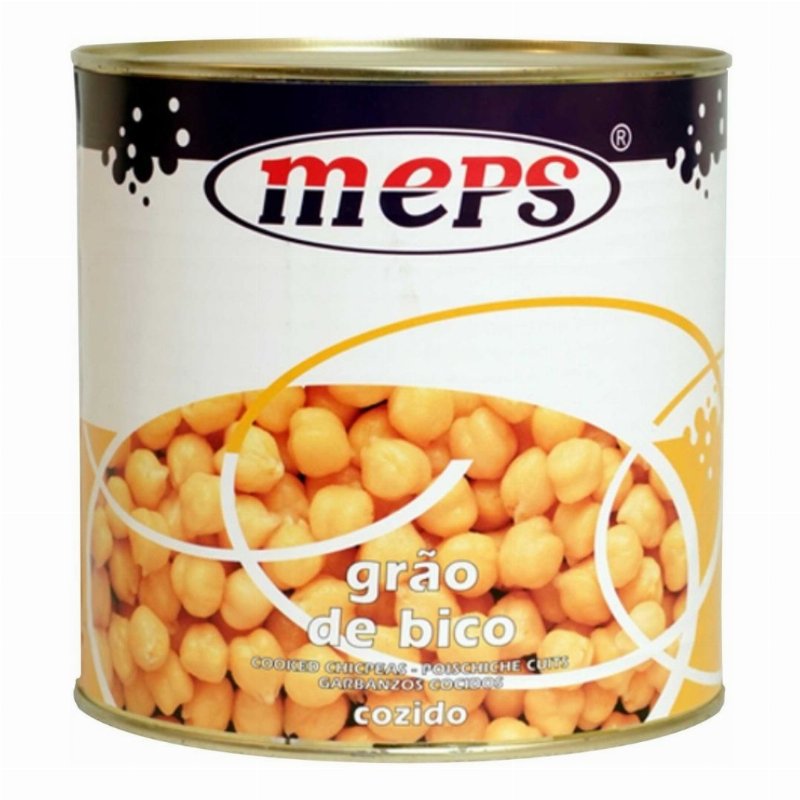 Grão De Bico Cozido Lata Meps 2.5 kg