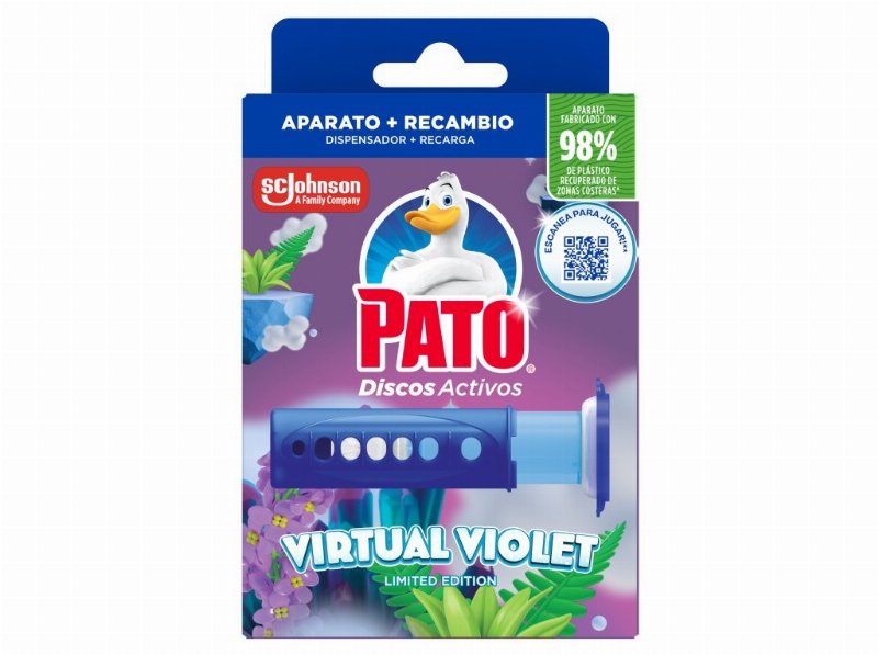 Bloco Sanitário Discos Pato Aparelho Virtual Violet 36 ml