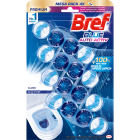 Bloco Sanitário Blue Auto Activ Cloro Bref 4 Un