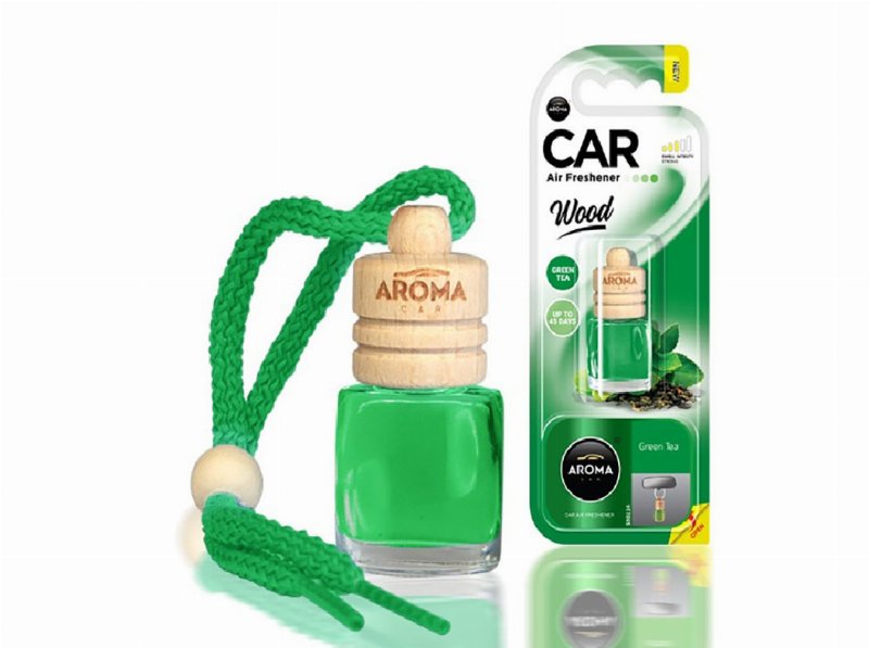 Ambientadores Auto Aroma Car Wood Green Tea 6 ml