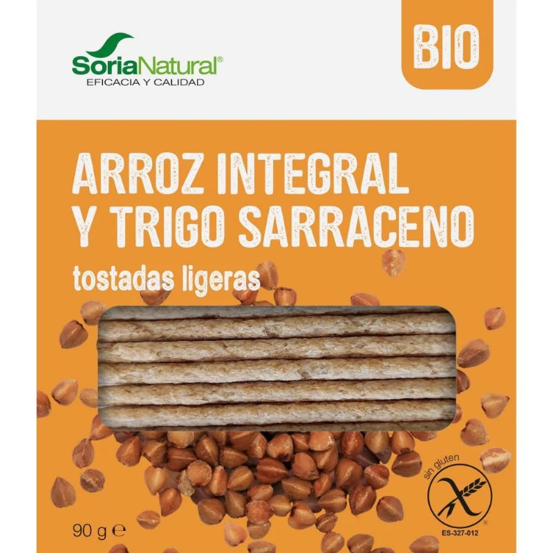 Tostas De Arroz Integral E Trigo Sarraceno Soria Natural Bio 95 g