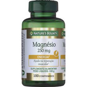 Suplemento Magnésio Comprimidos Nature's Bounty 100 Un
