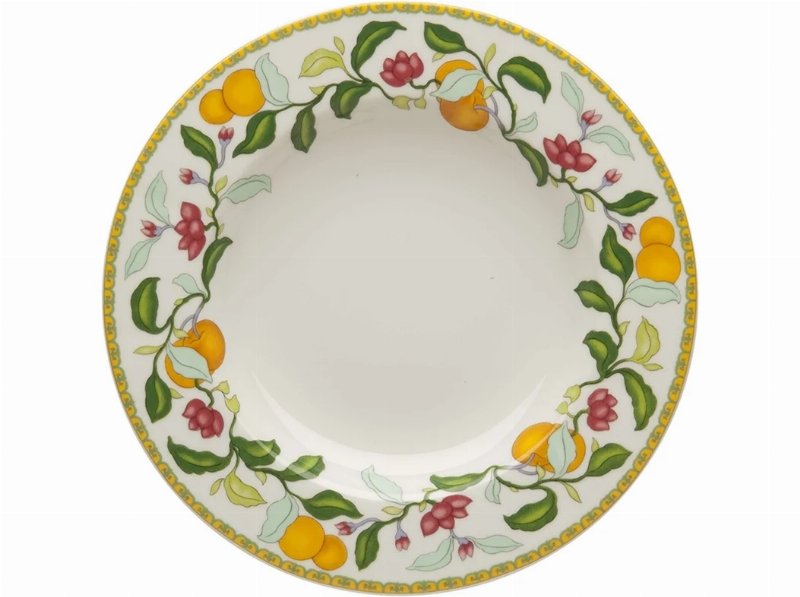 Prato De Sopa Algarve Vista Alegre Decorado Porcelana Ø23.4Cm