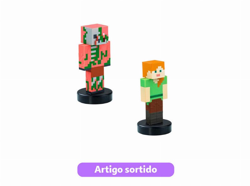 Figura Minecraft Pack 2 Modelos Sortidos