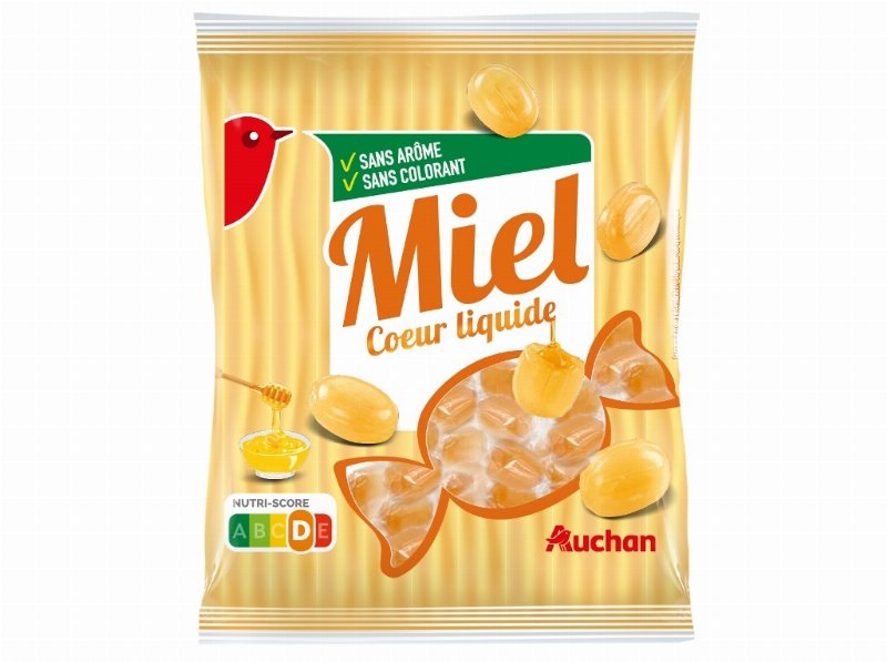 Rebuçados Auchan Recheio Mel 200 g