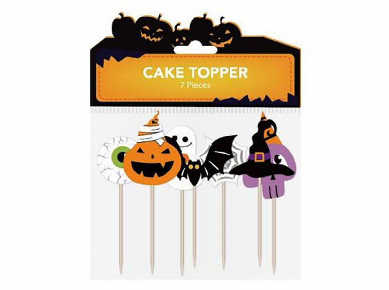 Decoração Bolos Actuel Papel Halloween 18Cm 7 Peças