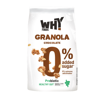 Granola Prebiotic De Chocolate Sem Açúcar Why 0.3Kg