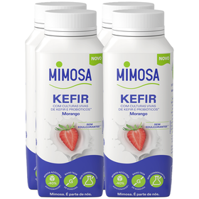 Iogurte Kefir Morango Mimosa 800 ml (4 Un)