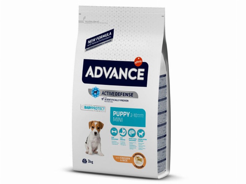 Ração Para Cão Mini Puppy Advance Com Frango E Arroz 3 kg