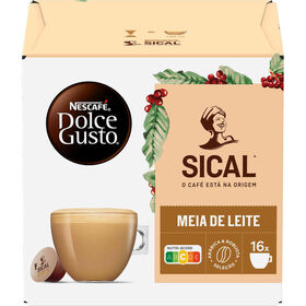 Cápsulas De Café Sical Meia De Leite Nescafé Dolce Gusto 16 Un