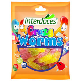 Gomas Minhocas Ácidas Interdoces 150 gr