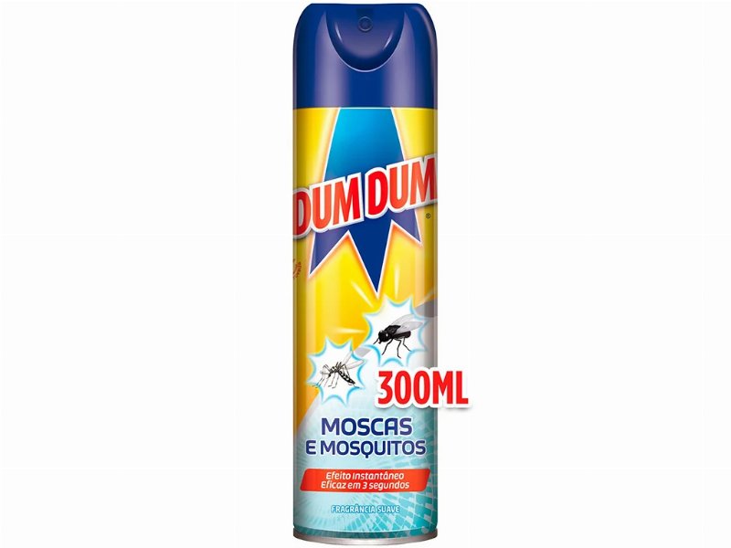 Insecticida Dum Dum Spray Moscas E Mosquitos 300 ml