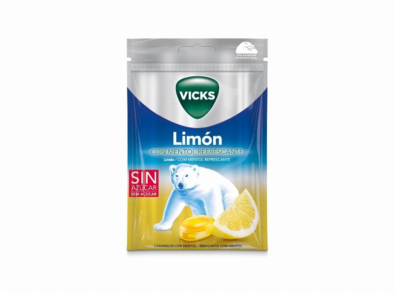 Rebuçados Vicks Limão 72 g