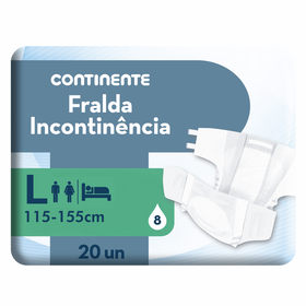 Fraldas Incontinência L Continente 20 Un