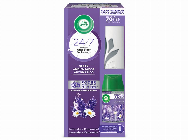 Ambientador Air Wick Freshmatic Difusor Lavanda 250 ml