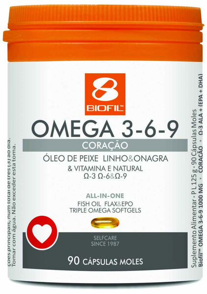 Suplemento Alimentar Omega 3-6-9 Biofil 0.125Kg