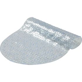 Tapete Banheira Pvc Oval 69X39Cm Transparente Kasa