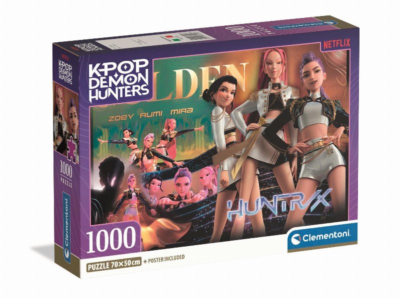Puzzle Demon Hunters Clementoni K-Pop 1000 Peças