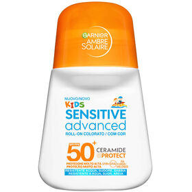 Protetor Solar Roll-On Sensitive Advanced Kids Com Cor Fps 50+ Garnier Ambre Solaire  50 ml