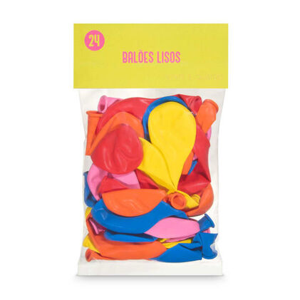 Balões Mix De Cores 24 Unidades Fancy Brands 24Un
