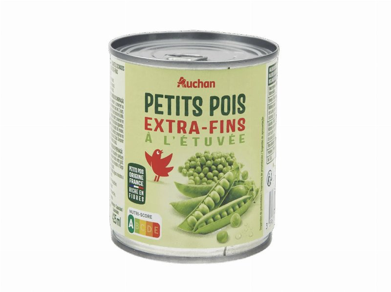 Ervilhas Auchan Extra-Finas Lata 400(280)G