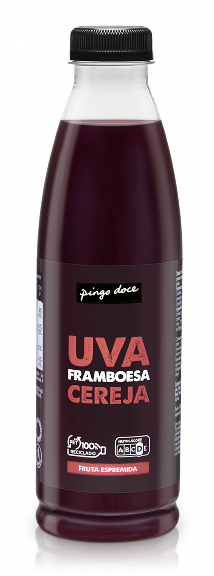 Sumo Espremido Uva, Framboesa E Cereja Pingo Doce 0.75L
