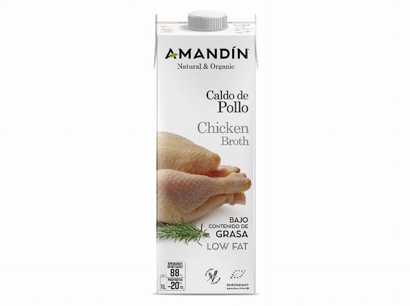 Caldo De Galinha Amandín Bio 1 l